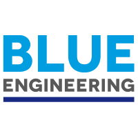 Blue engineering logo